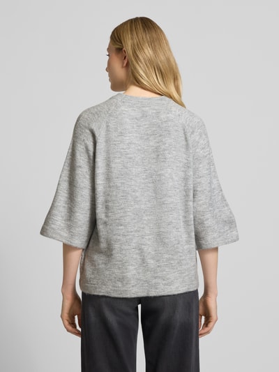 Soyaconcept Strickpullover mit 1/2-Arm Modell 'ORLEAN' Hellgrau Melange 5