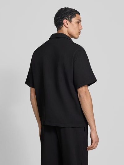 REVIEW Koszula casualowa z listwą guzikową Czarny 5