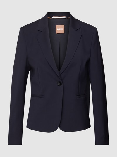 BOSS Black Women Blazer met knoopsluiting, model 'Jarua' Marineblauw - 2