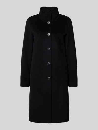 Fuchs Schmitt Płaszcz wełniany ze stójką Czarny 2