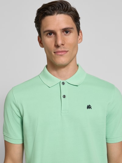 Lerros Poloshirt met labelstitching Kaki - 3