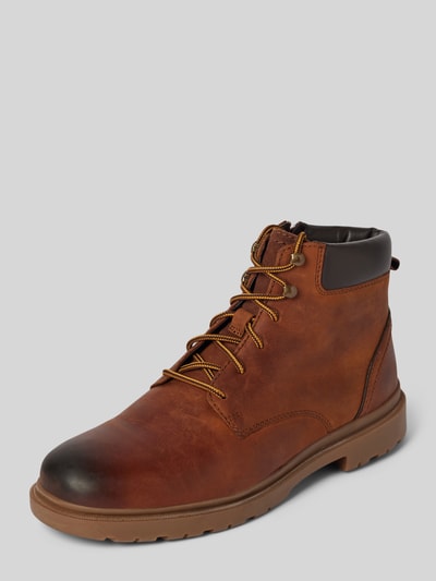 Geox Lederboots mit Zugschlaufe Modell 'ANDALO' Cognac 1