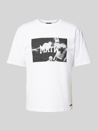 Review X MATW T-Shirt mit Label-Print Weiss 2