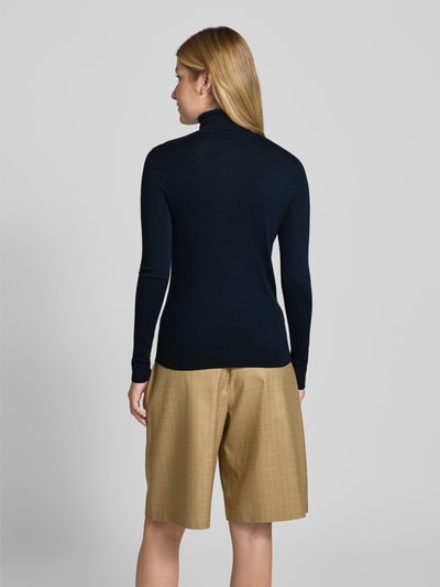 Lauren Ralph Lauren Regular fit coltrui met zijde, model 'ZOE' Blauw - 5