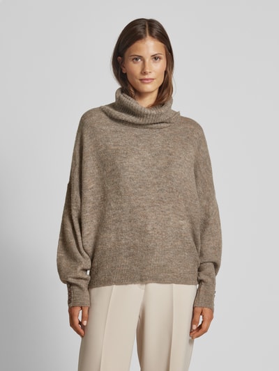 ICHI Rollkragenpullover mit Rollkragen Modell 'KAMARA' Taupe 4