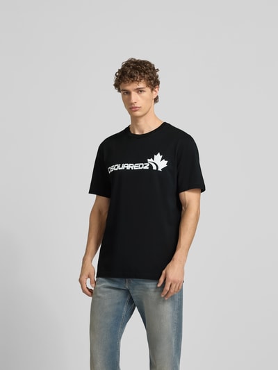 Dsquared2 T-Shirt mit Label-Print Black 4