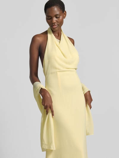 Mascara Abendkleid mit Neckholder GELB 3