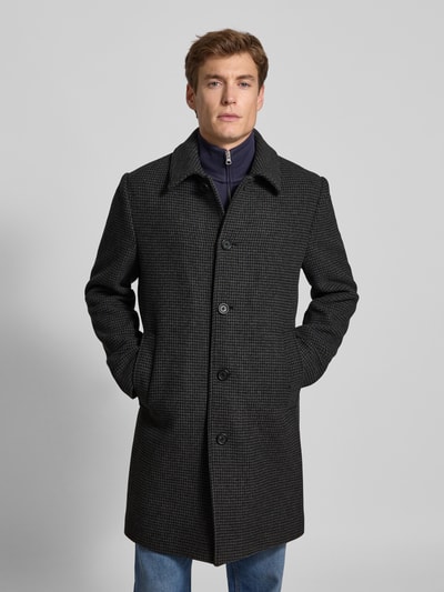 SELECTED HOMME Regular fit lange jas van wolmix, model 'ARCHIVE' Donkergrijs - 4