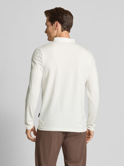 HECHTER PARIS Shirt met lange mouwen, korte knoopsluiting en labeldetail Offwhite - 5