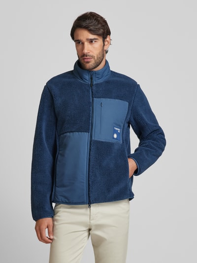 Thinking Mu Jacke mit Stehkragen Blau 4