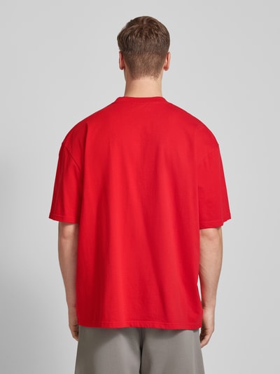 Pegador Oversized T-shirt met labelprint Rood - 5