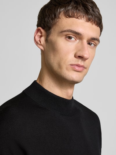 Scotch & Soda Strickpullover mit gerippten Abschlüssen Black 3