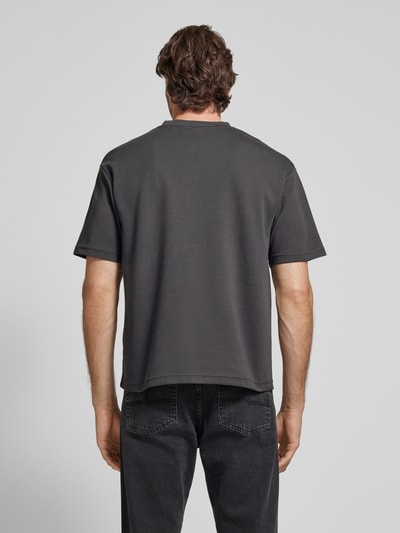 SELECTED HOMME Relaxed fit T-shirt met ronde hals, model 'OSCAR' Antraciet - 5