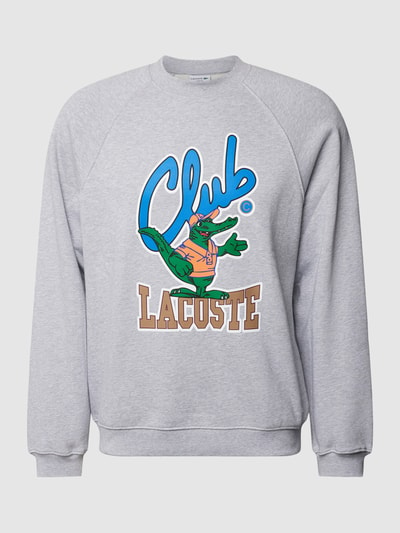 Lacoste Sweatshirt mit Motiv-Print Hellgrau 1