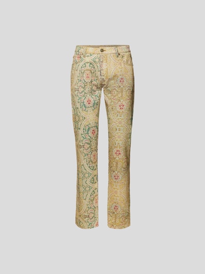 Etro Bootcut Jeans mit Allover-Muster Beige 2