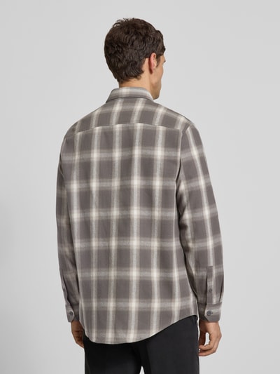 ARMANI EXCHANGE Regular fit vrijetijdsoverhemd met borstzak Middengrijs - 5