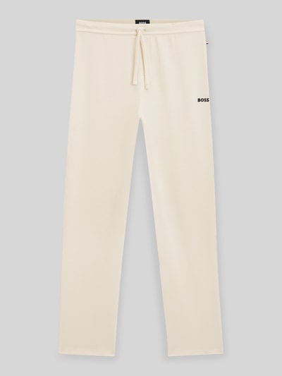 BOSS Regular Fit Sweatpants aus Baumwoll-Mix Offwhite 2