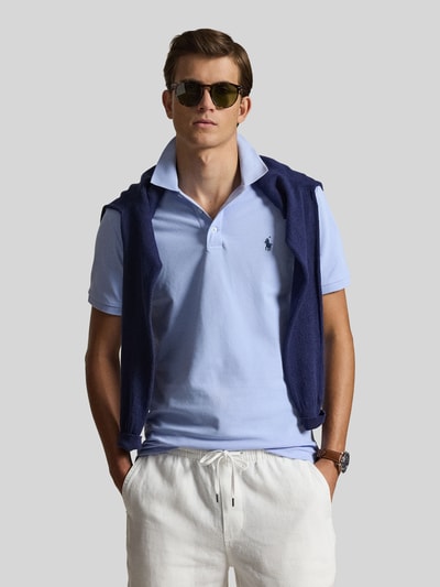 Polo Ralph Lauren regular fit poloshirt van katoenmix Bleu - 4