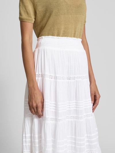 Neo Noir Maxirock im Stufen-Look Modell 'Felicia' Weiss 3