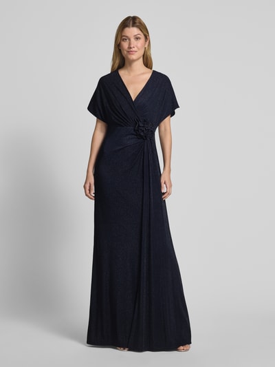 Vera Mont Maxikleid in Wickel-Optik mit V-Ausschnitt Dunkelblau 4