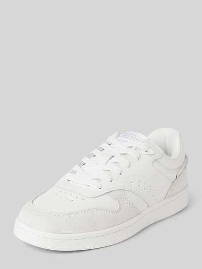 Marc O'Polo Lage sneakers met details van wildleer Wit - 1