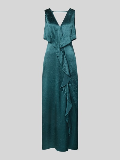 comma Midikleid mit V-Ausschnitt Modell 'EXPLORE' Petrol 2