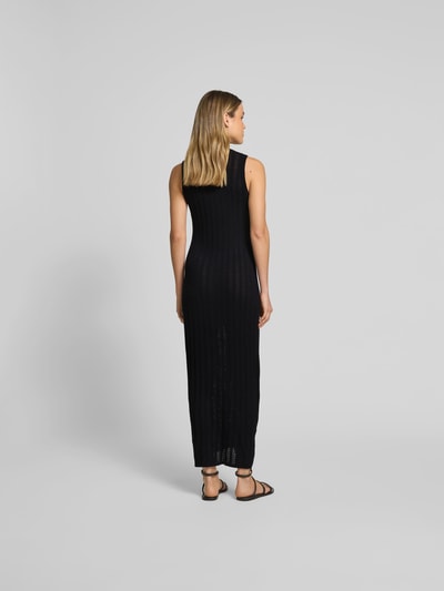 Filippa K Maxikleid in Strick-Optik Black 5