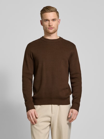 Jack & Jones Premium Strickpullover mit Rundhalsausschnitt Modell 'BLAMILANO' Anthrazit 4