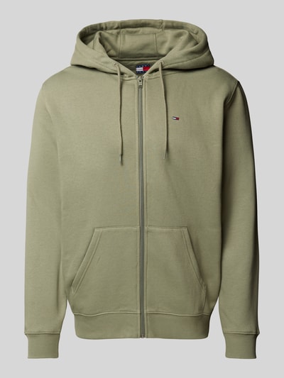 Tommy Jeans Regular Fit Sweatjacke aus Baumwoll-Mix Oliv 2