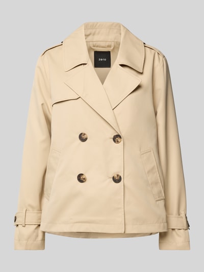 Zero Trenchcoat mit Leistentaschen Sand 2