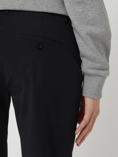 Raffaello Rossi Stoffen broek met stretch, model 'Ute' Zwart - 3