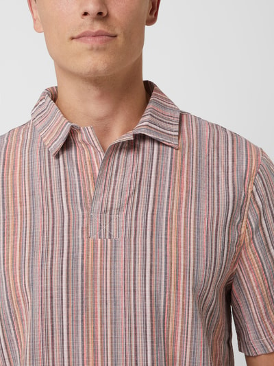 Colours & Sons Poloshirt aus Seersucker  Rostrot 3