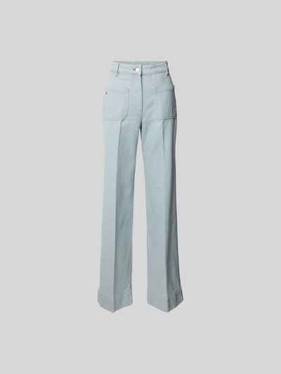 Victoria Beckham Jeans mit Eingrifftaschen Hellblau 2