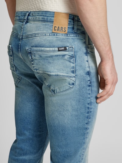 CARS JEANS Jeansy o kroju slim fit z detalem z logo model ‘BLAST’ Niebieski 3