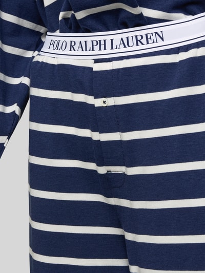 Polo Ralph Lauren Piżama z wyhaftowanym logo i elastycznym paskiem z logo Ciemnoniebieski 2