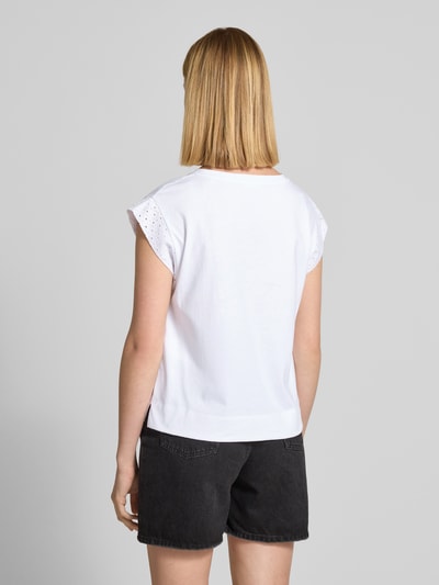 OPUS T-Shirt mit Kappärmeln Modell 'Sallso' Weiss 5