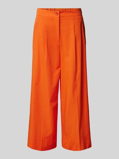 Luisa Cerano Culotte mit Bügelfalten in unifarbenem Design Orange 2