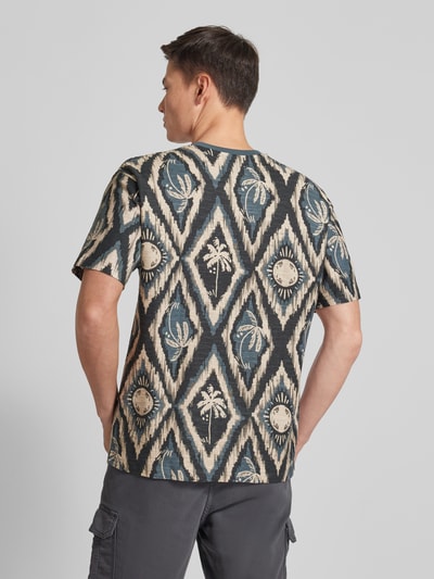 MCNEAL T-shirt met all-over print Petrol - 5