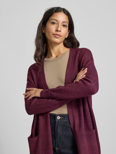 Christian Berg Woman Strickjacke mit offener Vorderseite Kirsche Melange 3