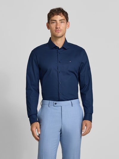 Tommy Hilfiger Tailored Slim Fit Businesshemd aus Baumwoll-Mix Bleu 4