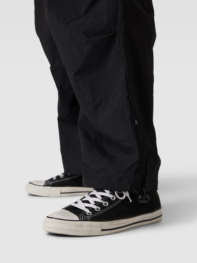 URBAN CLASSICS Parachute Pants mit Beinabschlüssen mit Tunnelzug Black 3