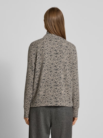 More & More Gebreide pullover met opstaande kraag Middengrijs - 5