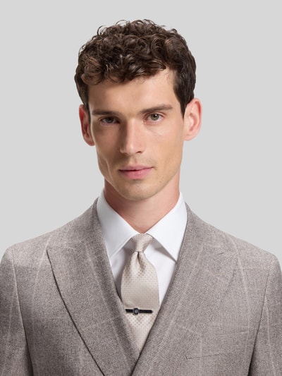BOSS Krawatte aus reiner Wolle Modell 'KNITTED TIE 7CM' Dunkelbraun 3