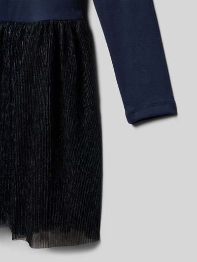 DANAMADE Jurk in 2-in-1-look, model 'HILLA' Marineblauw - 2