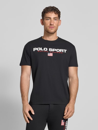 Polo Ralph Lauren T-Shirt mit Label-Print Black 4