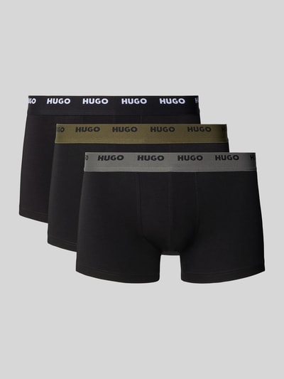 HUGO Regular fit boxershort in een set van 3 stuks Zwart - 1