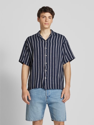 Jack & Jones Freizeithemd mit Reverskragen Modell 'EENZO' Marine 4