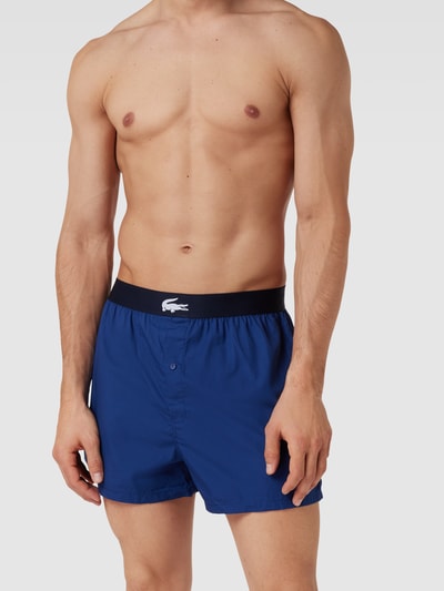 Lacoste Boxershorts mit Logo-Bund im 3er-Pack Modell 'LIFESTYLE' Blau 1