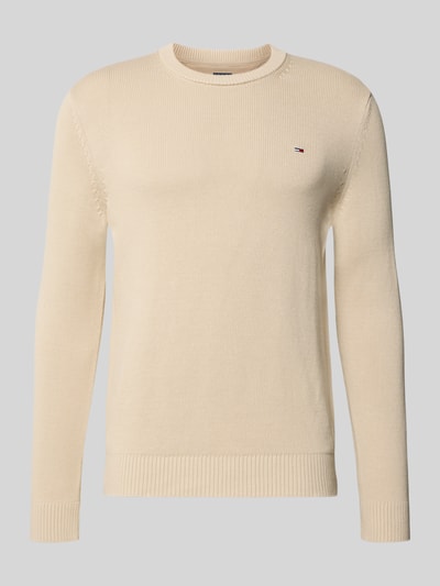Tommy Jeans Regular fit gebreide pullover van zuiver katoen Beige - 2