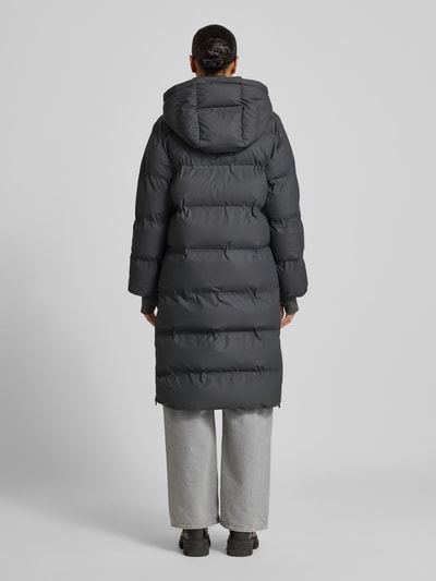 Neo Noir Steppmantel mit Kapuze Modell 'Viviana' Anthrazit 5